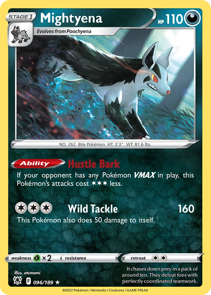 swsh10-96 Mightyena 096/189 Rare