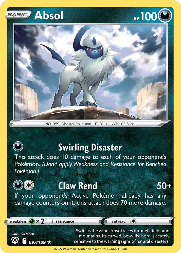 Absol 097/189 Rare holo