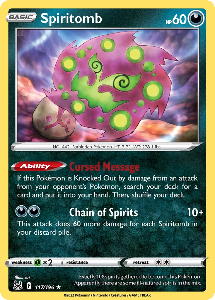 Spiritomb 117/196 Rare