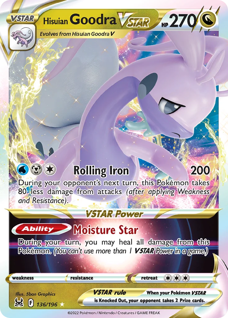 Hisuian Goodra VSTAR 136/196 Rare holo vstar