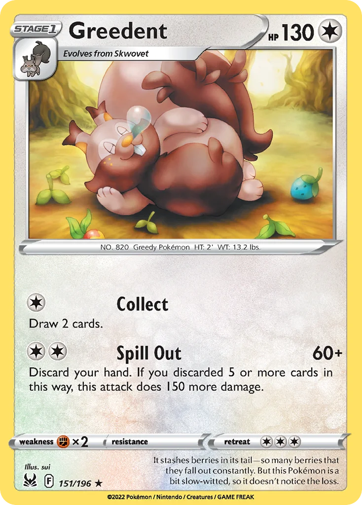 Greedent 151/196 Rare