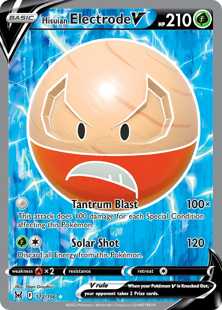 Hisuian Electrode V 172/196 Rare ultra