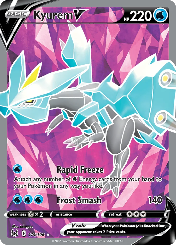 swsh11-174 Kyurem V 174/196 Rare ultra