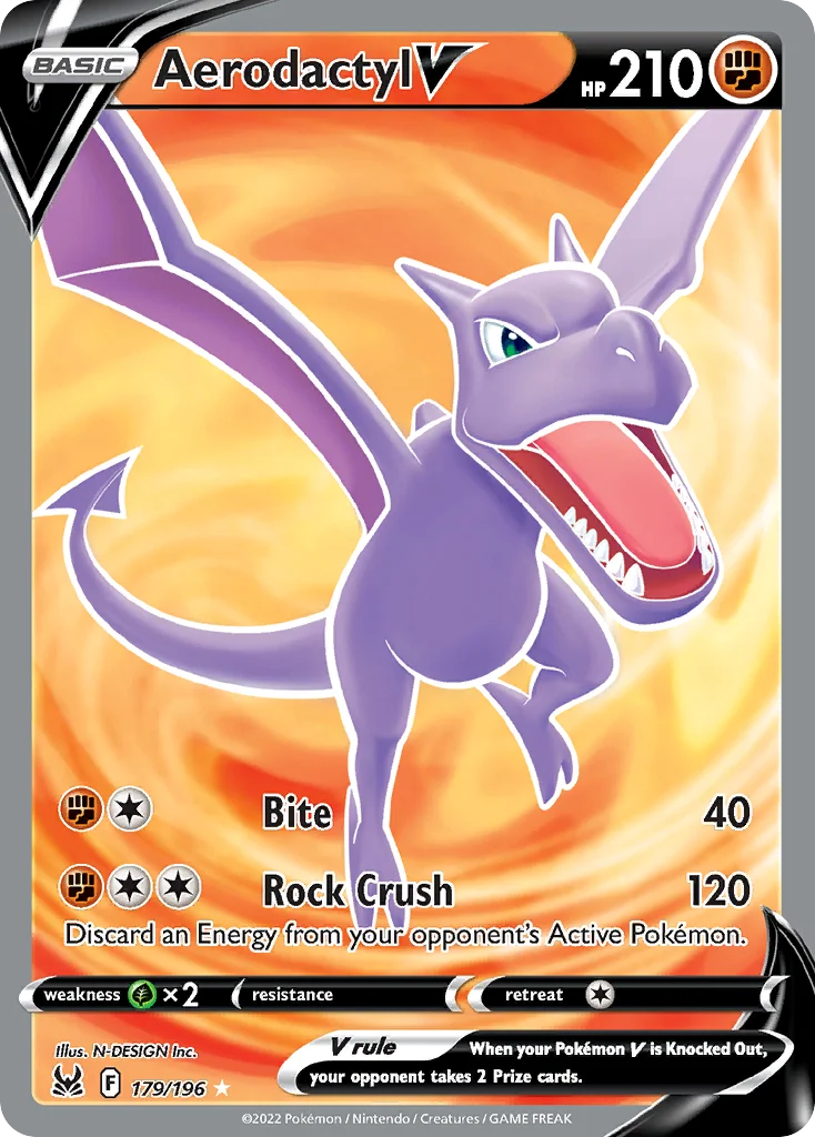 swsh11-179 Aerodactyl V 179/196 Rare ultra