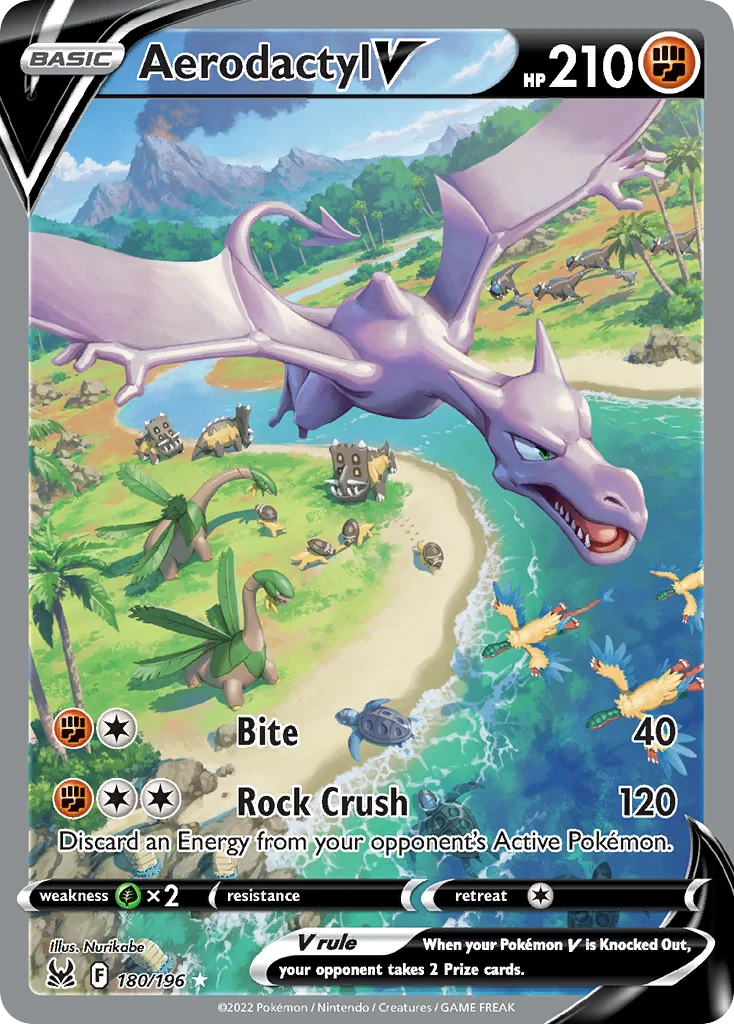 swsh11-180 Aerodactyl V 180/196 Rare ultra