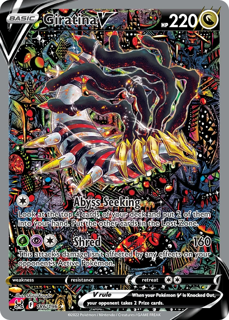 swsh11-186 Giratina V 186/196 Rare ultra