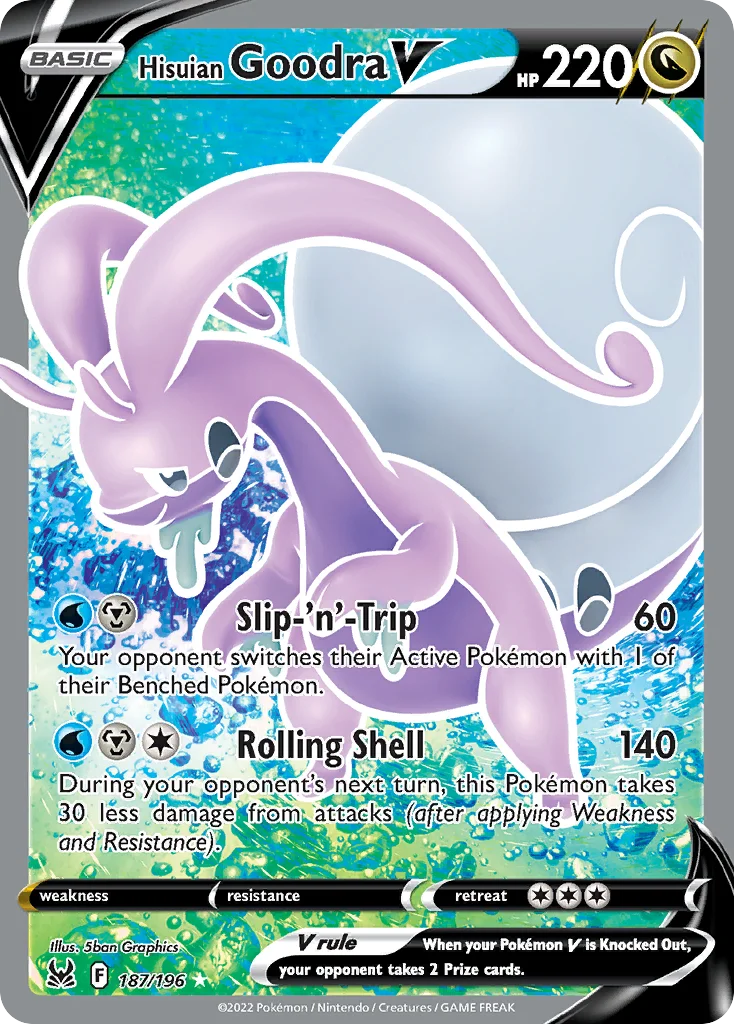 swsh11-187 Hisuian Goodra V 187/196 Rare ultra