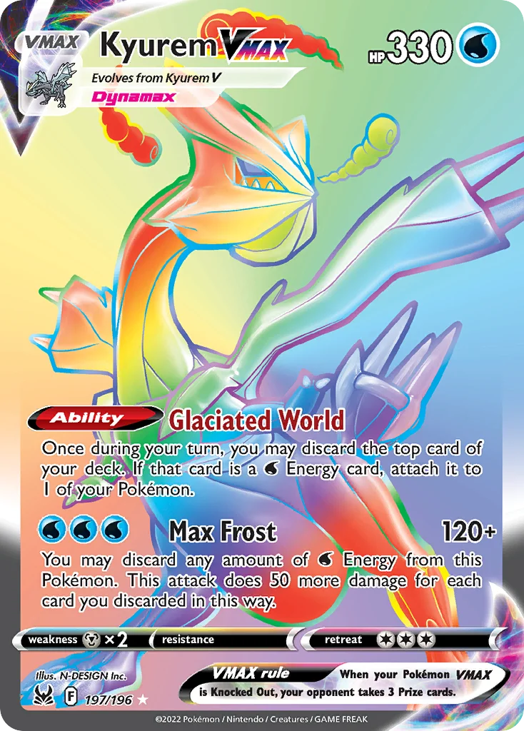 Kyurem VMAX 197/196 Rare rainbow