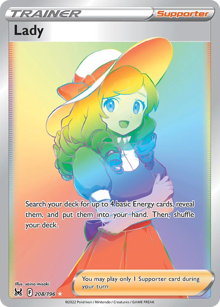 Lady 208/196 Rare rainbow