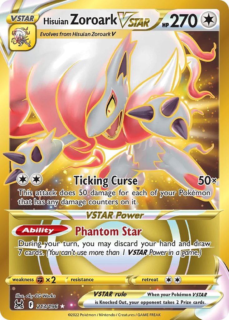 Hisuian Zoroark VSTAR 213/196 Rare secret