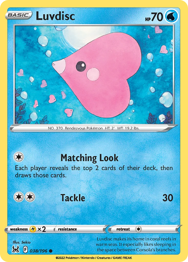 swsh11-38 Luvdisc 038/196 Common