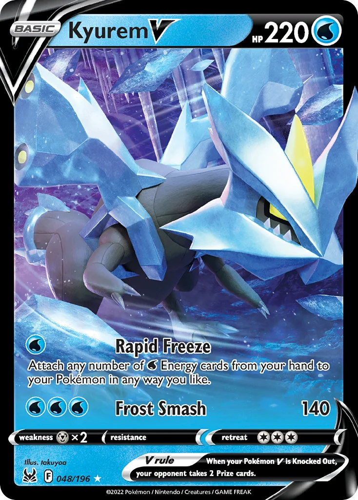 swsh11-48 Kyurem V 048/196 Rare holo v