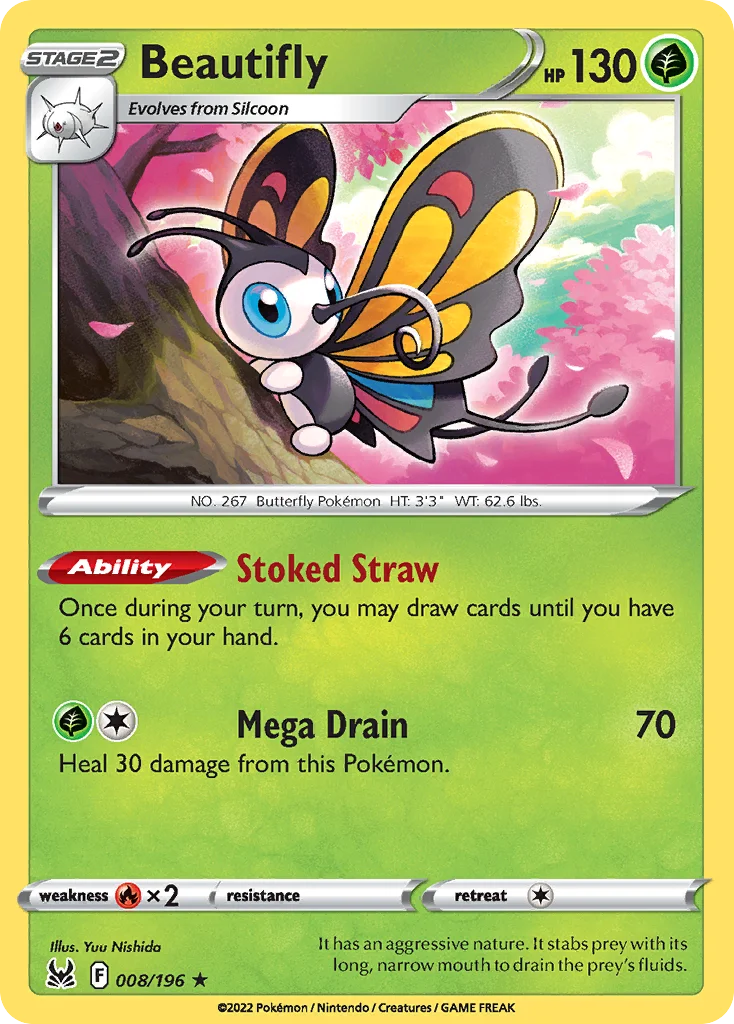 Beautifly 008/196 Rare holo