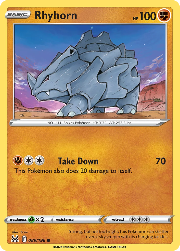 Rhyhorn 089/196 Common