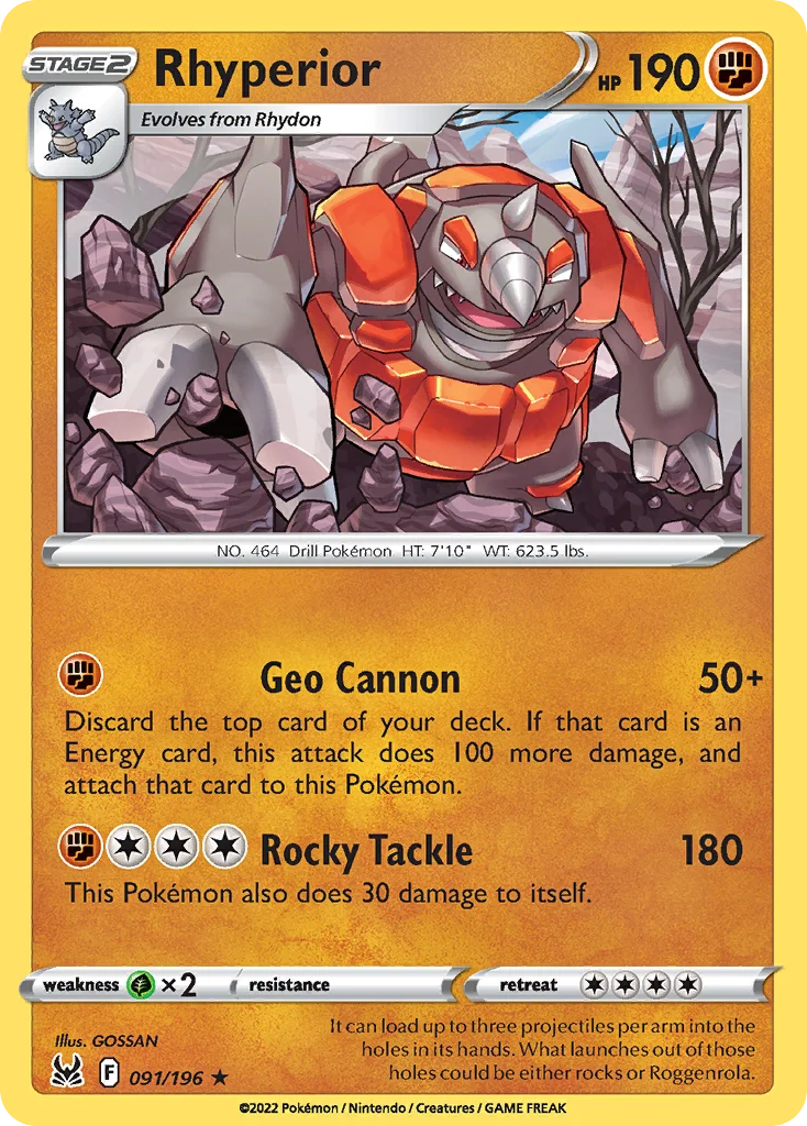 Rhyperior 091/196 Rare