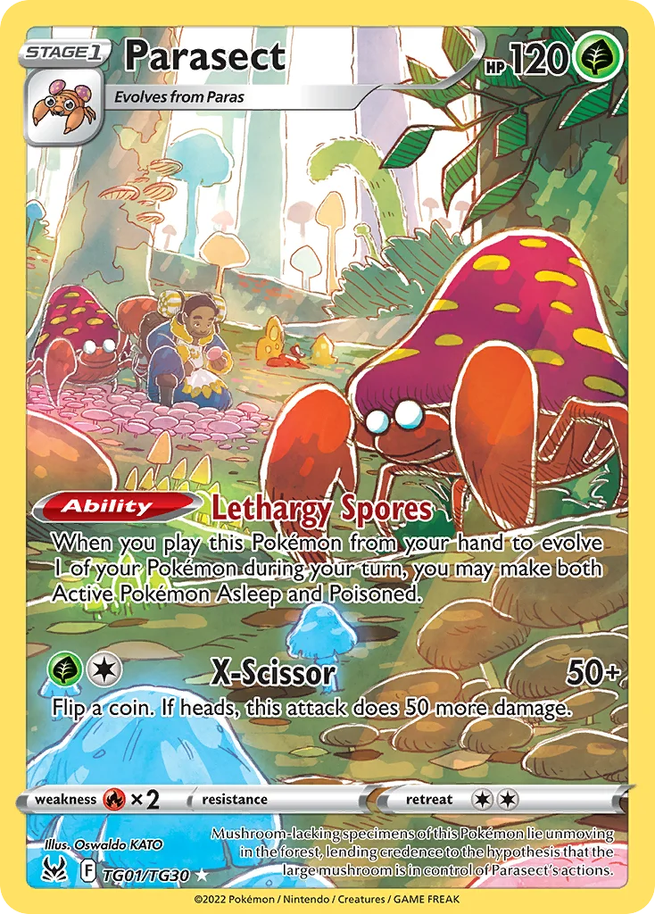 Parasect TG01/TG30 Trainer gallery rare holo