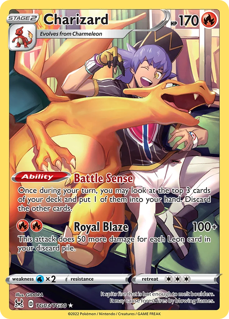 Charizard TG03/TG30 Trainer gallery rare holo