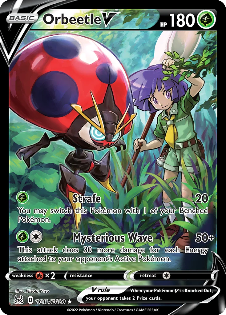 Orbeetle V TG12/TG30 Rare holo v