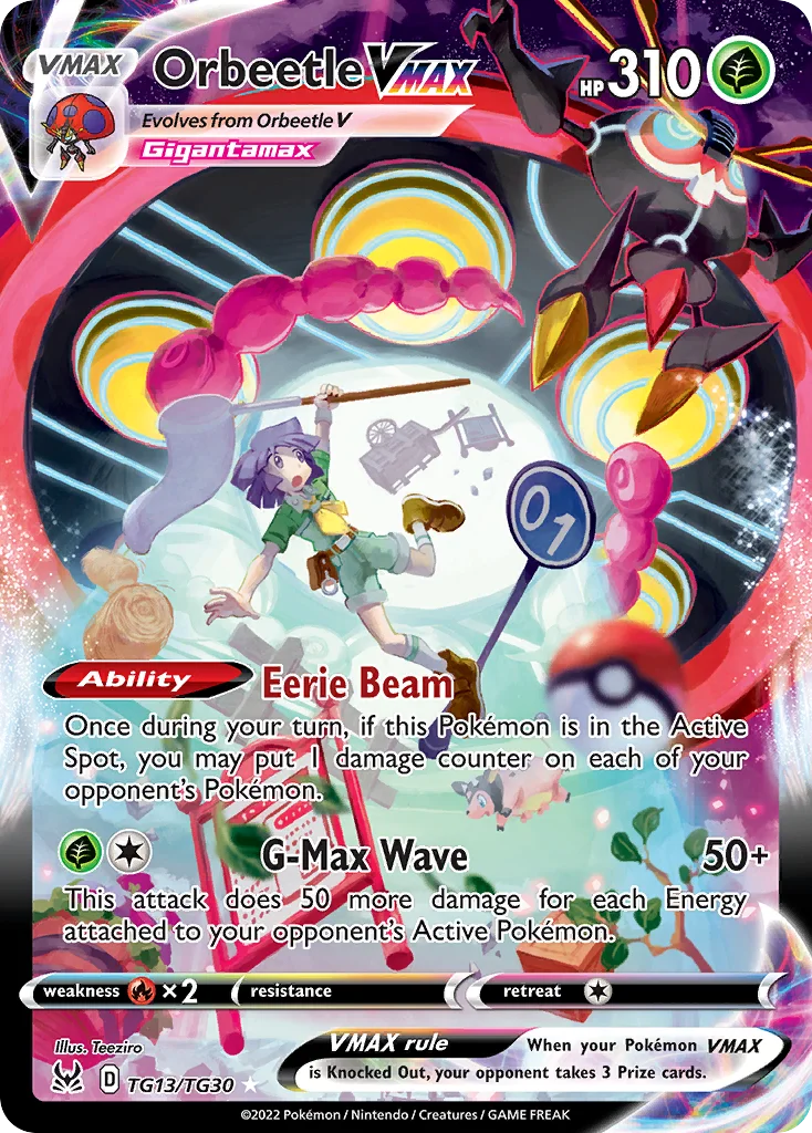 Orbeetle VMAX TG13/TG30 Rare holo vmax