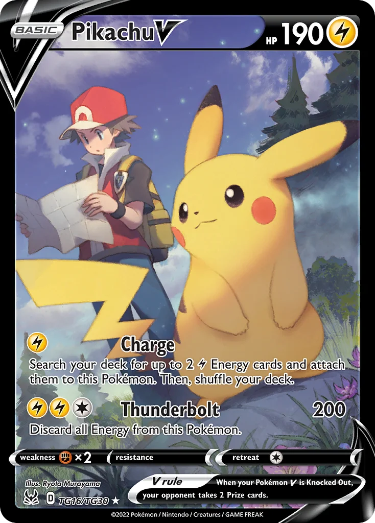 swsh11tg-tg16 Pikachu V TG16/TG30 Rare holo v