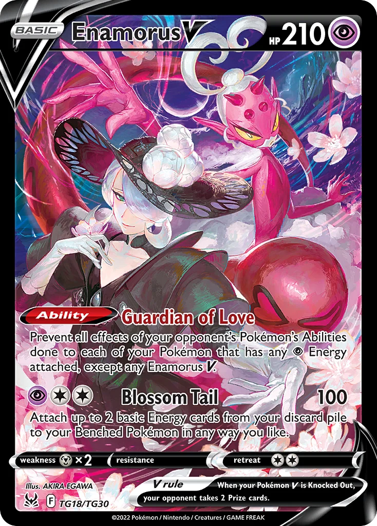 Enamorus V TG18/TG30 Rare holo v