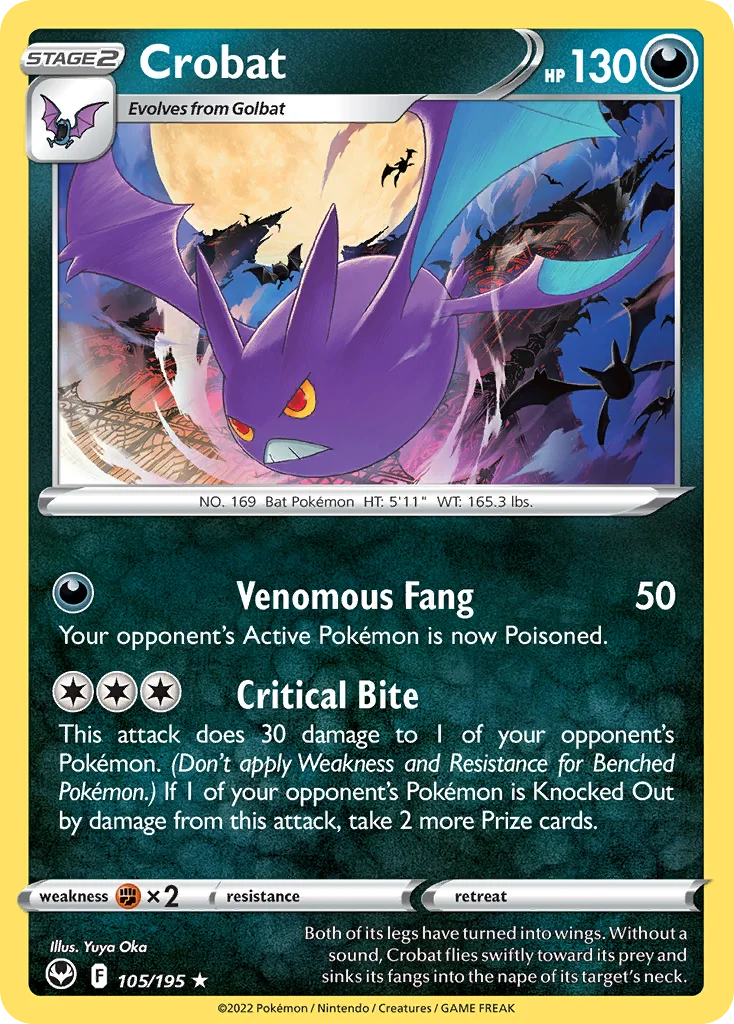Crobat 105/195 Rare holo