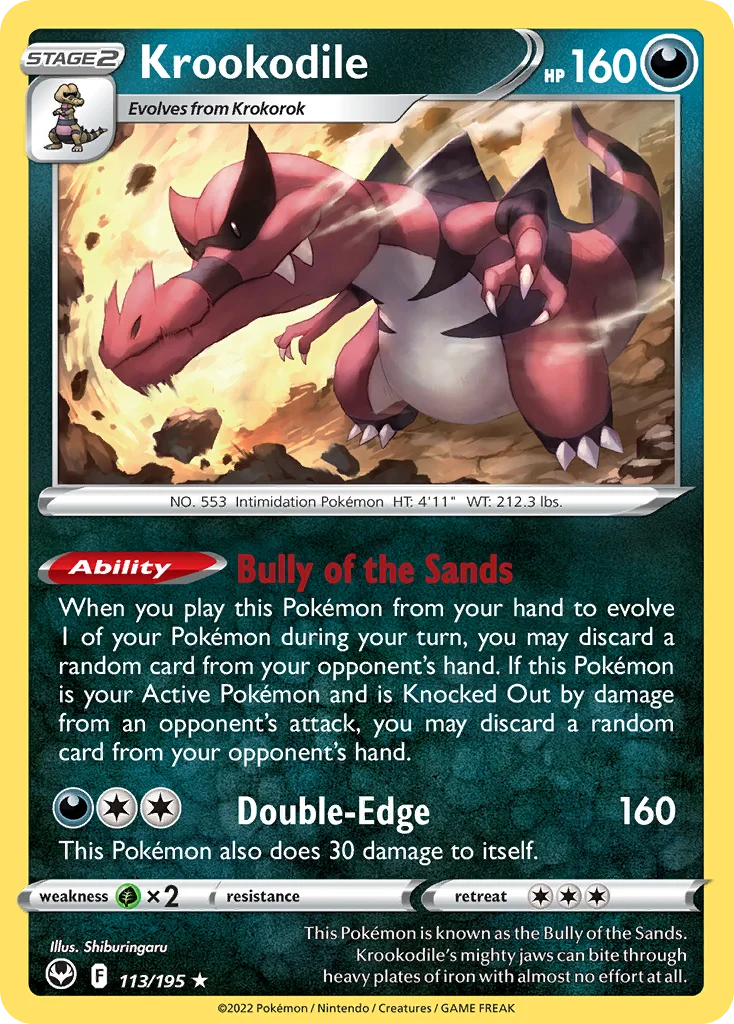 Krookodile 113/195 Rare holo