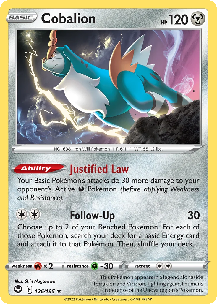 swsh12-126 Cobalion 126/195 Rare