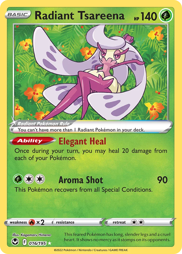 Radiant Tsareena 016/195 Radiant rare