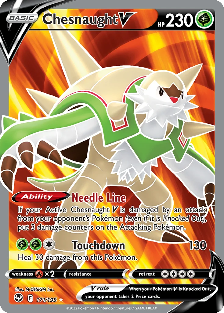 Chesnaught V 171/195 Rare ultra
