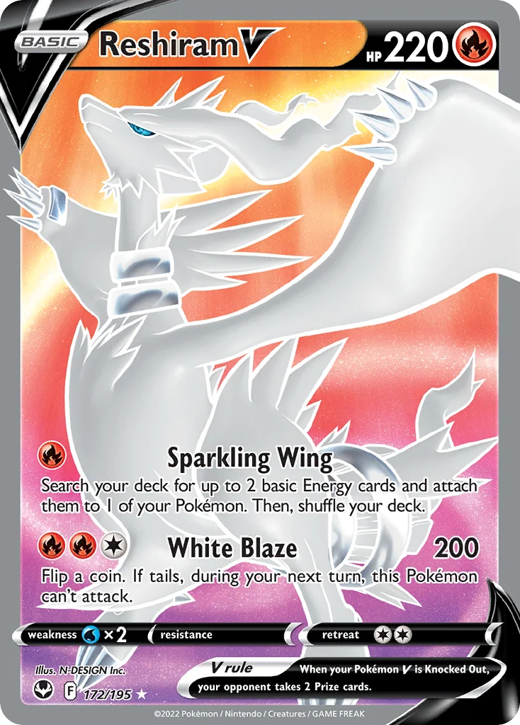 Reshiram V 172/195 Rare ultra