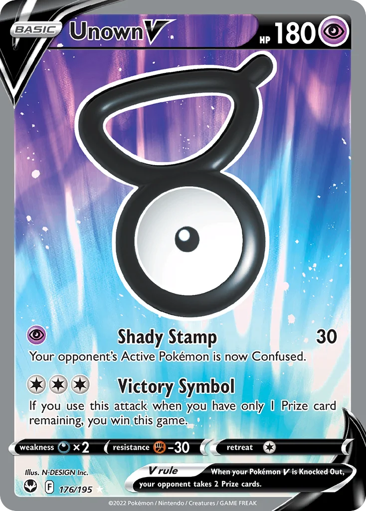 Unown V 176/195 Rare ultra