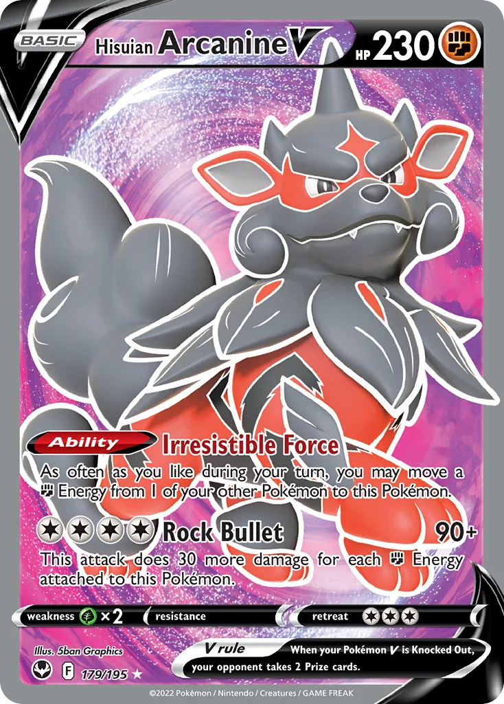 Hisuian Arcanine V 179/195 Rare ultra