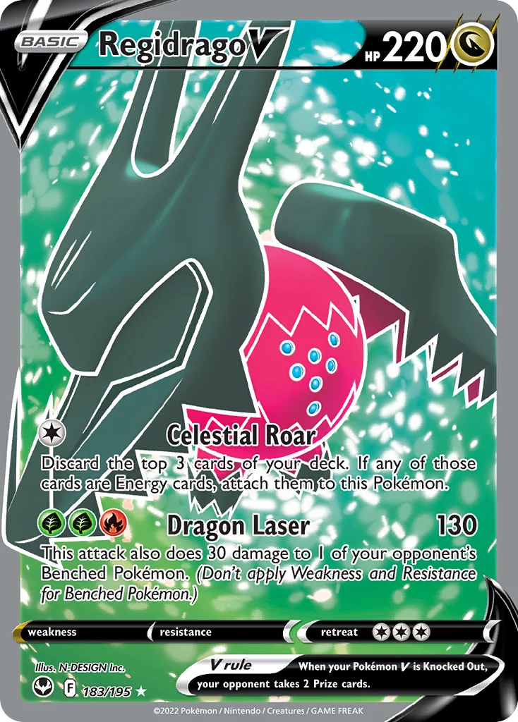 Regidrago V 183/195 Rare ultra