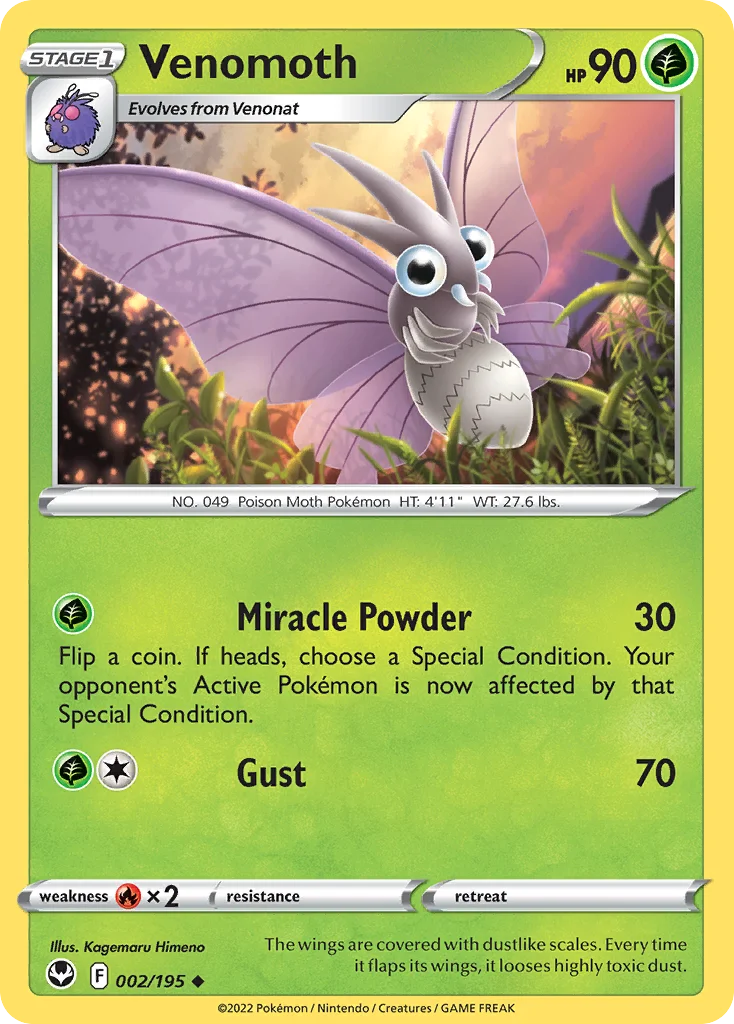 Venomoth 002/195 Uncommon