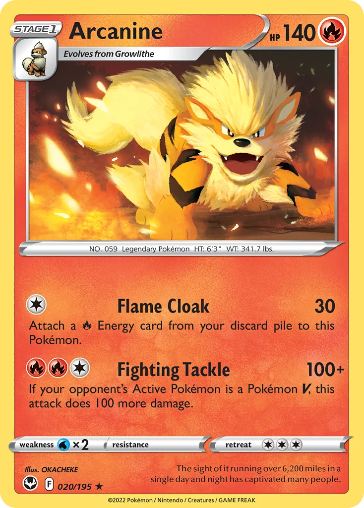 Arcanine 020/195 Rare
