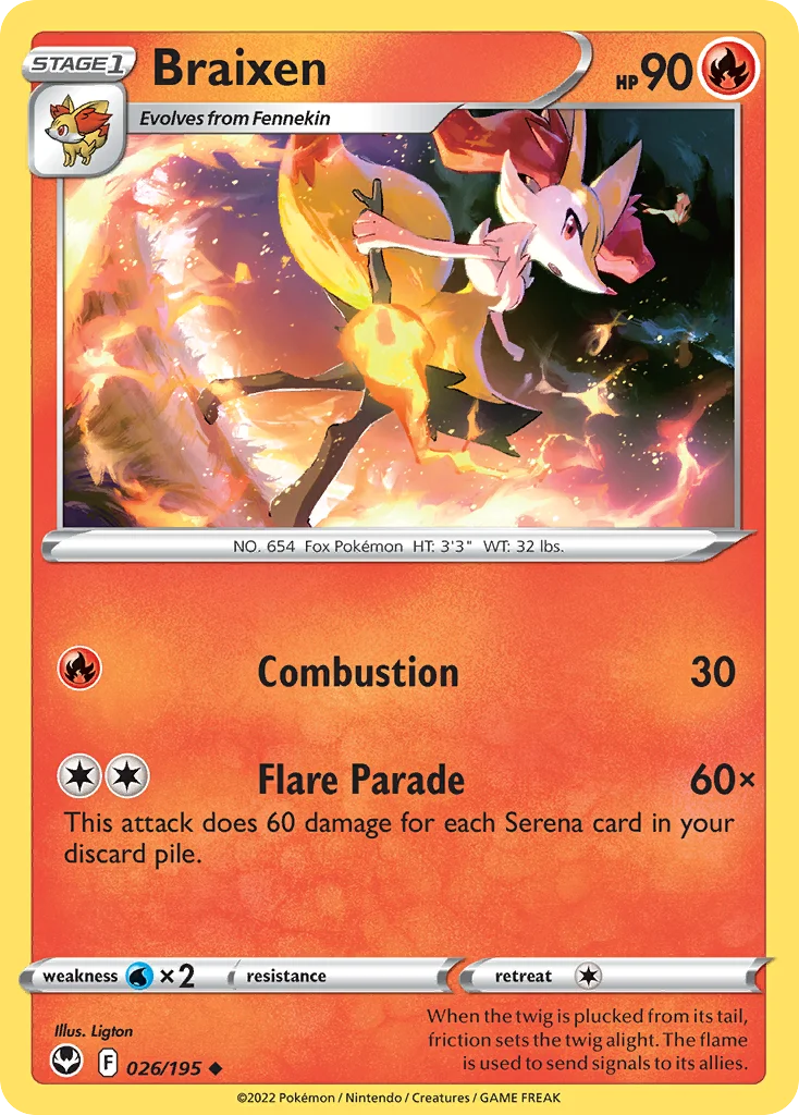 Braixen 026/195 Uncommon