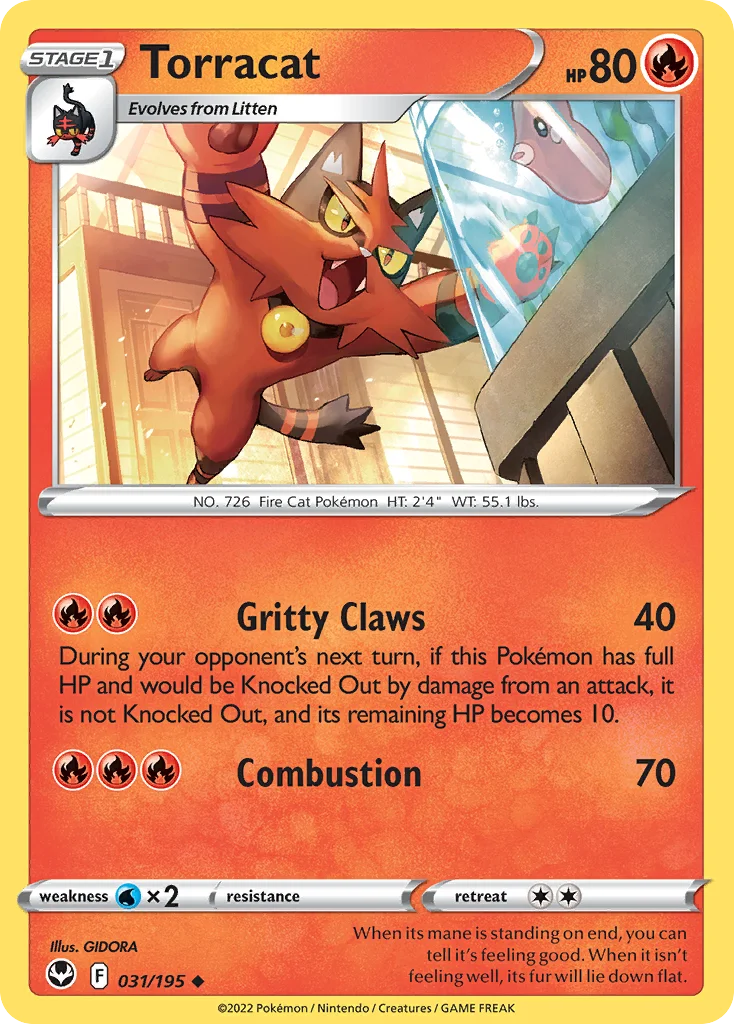 swsh12-31 Torracat 031/195 Uncommon