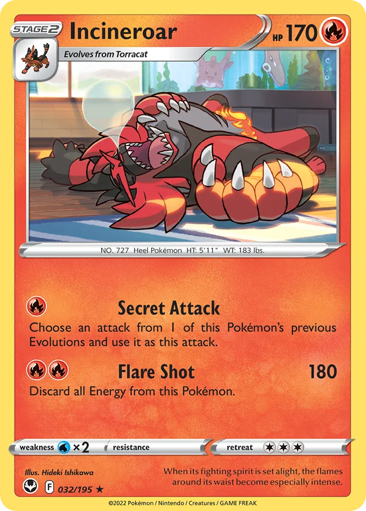 Incineroar 032/195 Rare