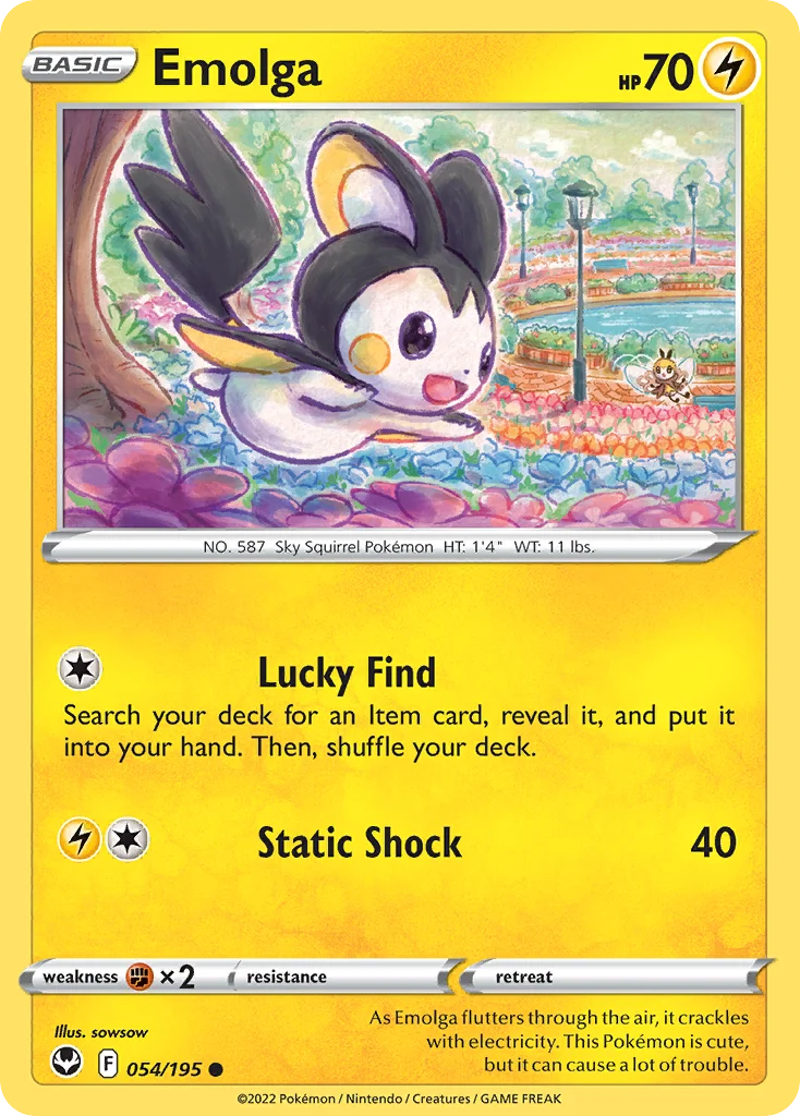 Emolga 054/195 Common