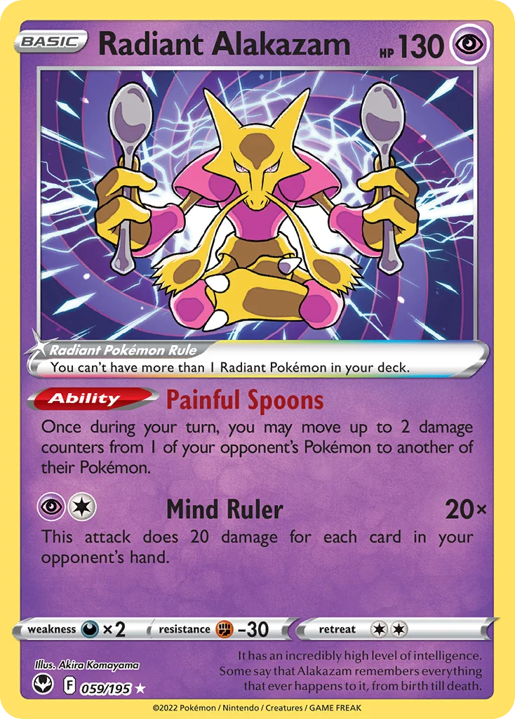 Radiant Alakazam 059/195 Radiant rare