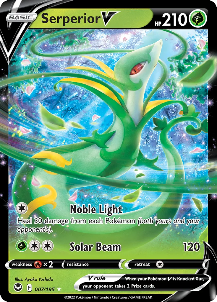 swsh12-7 Serperior V 007/195 Rare holo v
