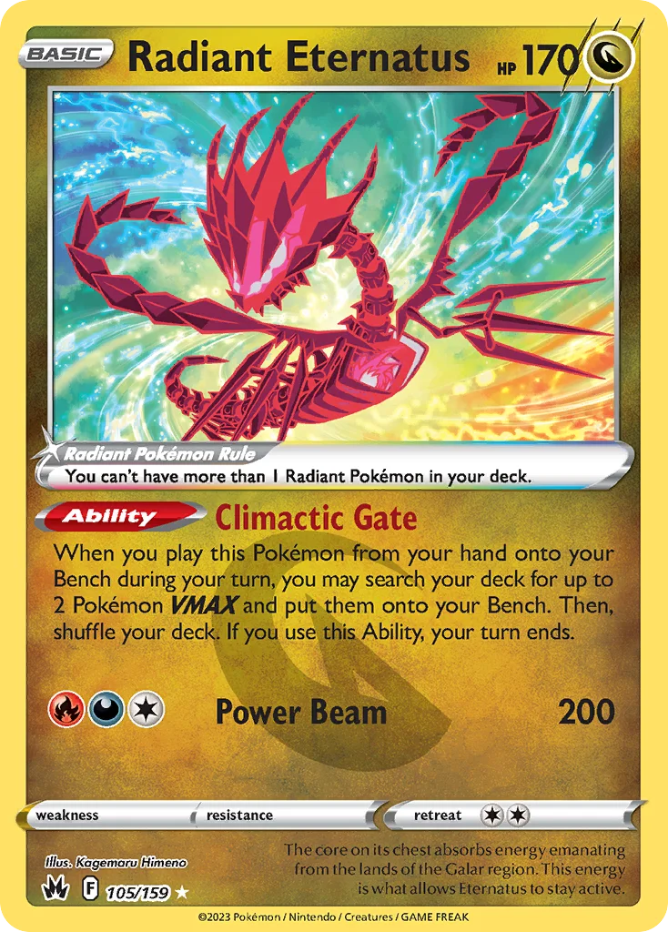 Radiant Eternatus 105/159 Radiant rare