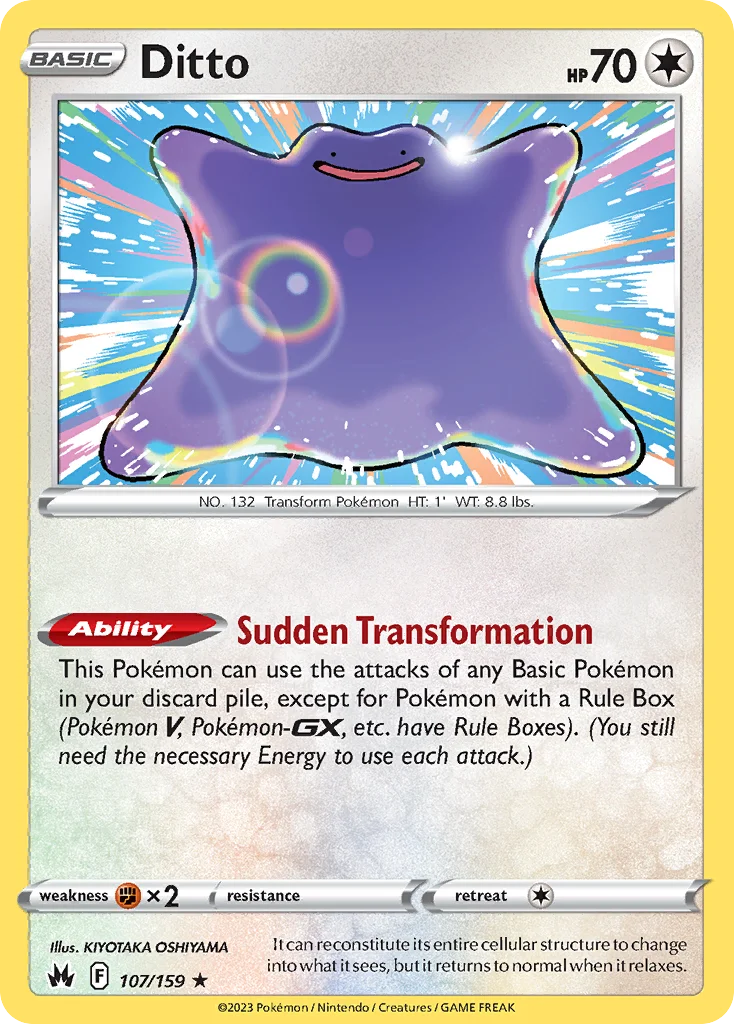 Ditto 107/159 Rare holo