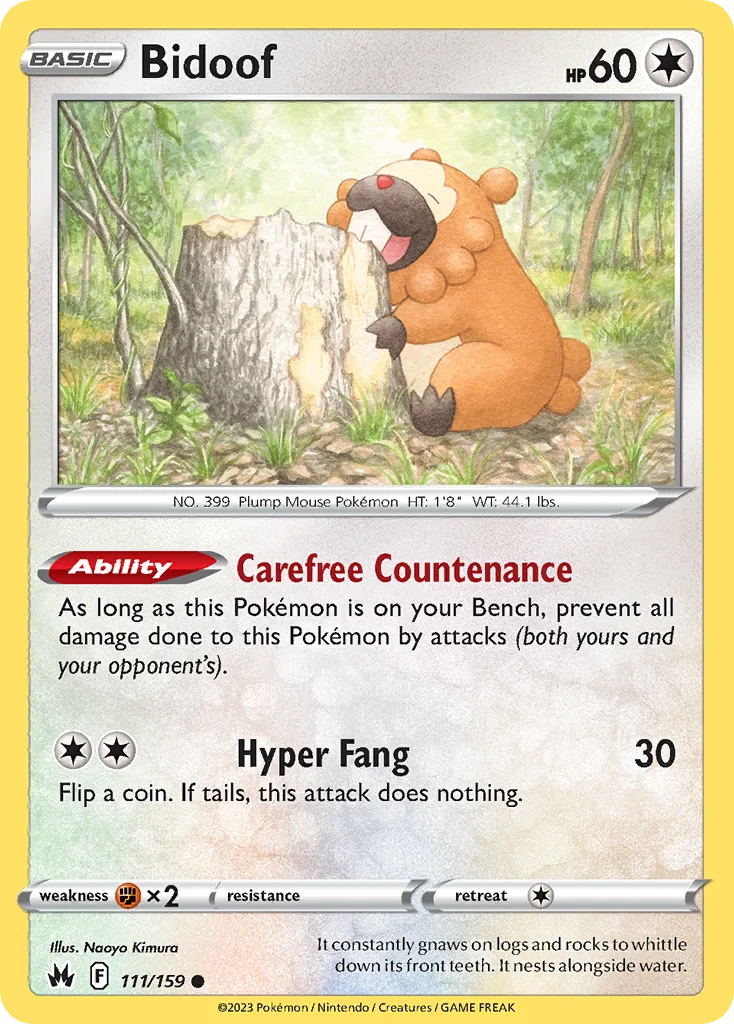 Bidoof 111/159 Common