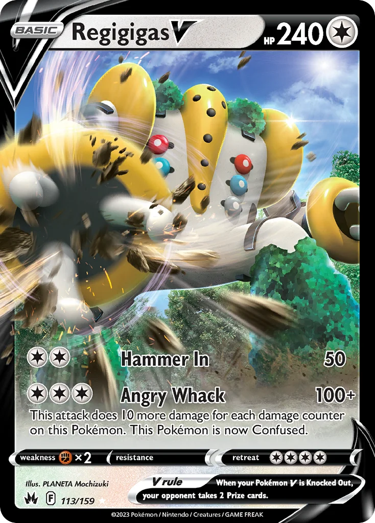 Regigigas V 113/159 Rare holo v