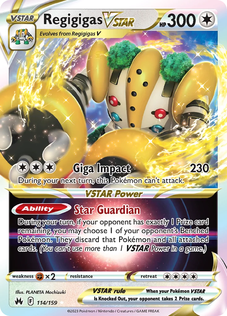Regigigas VSTAR 114/159 Rare holo vstar