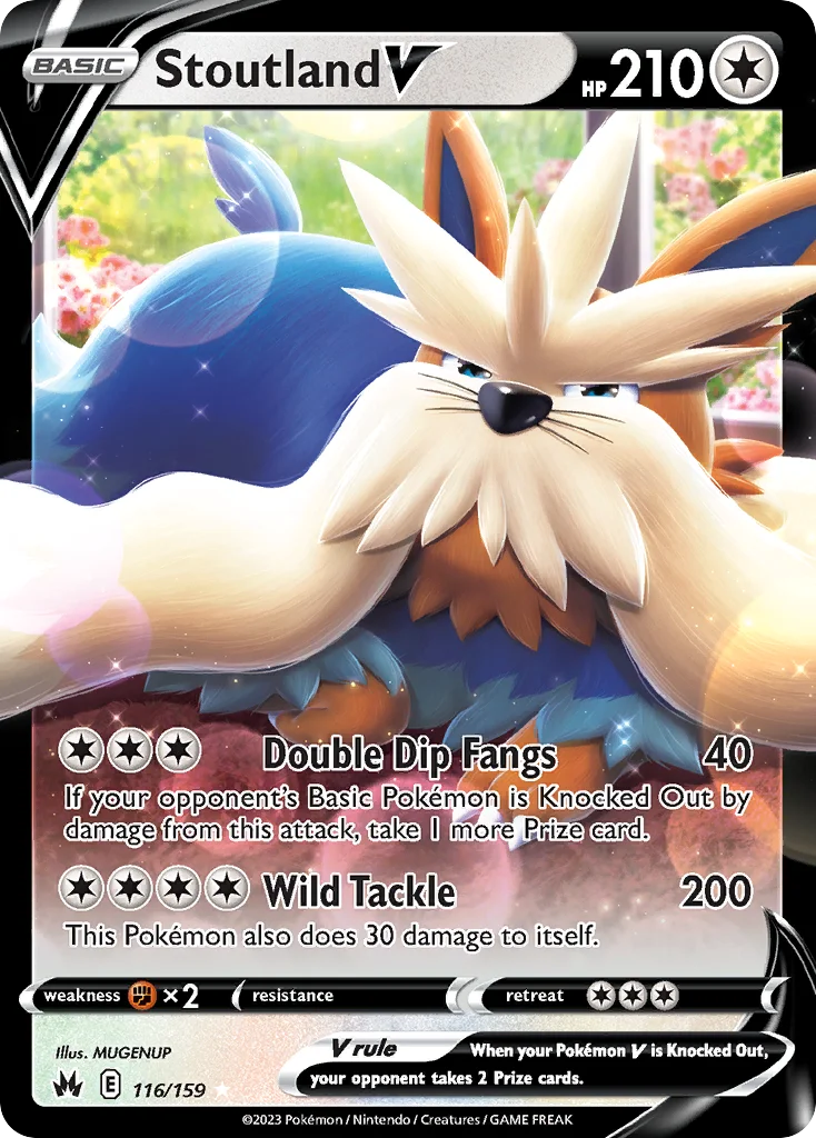 Stoutland V 116/159 Rare holo v