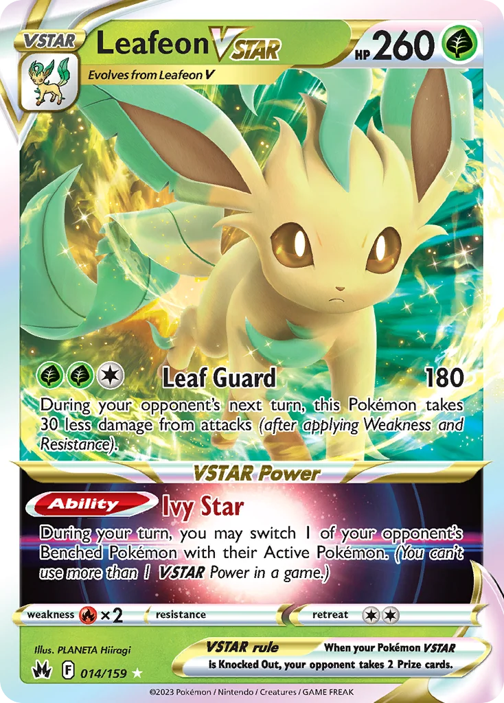 Leafeon VSTAR 014/159 Rare holo vstar