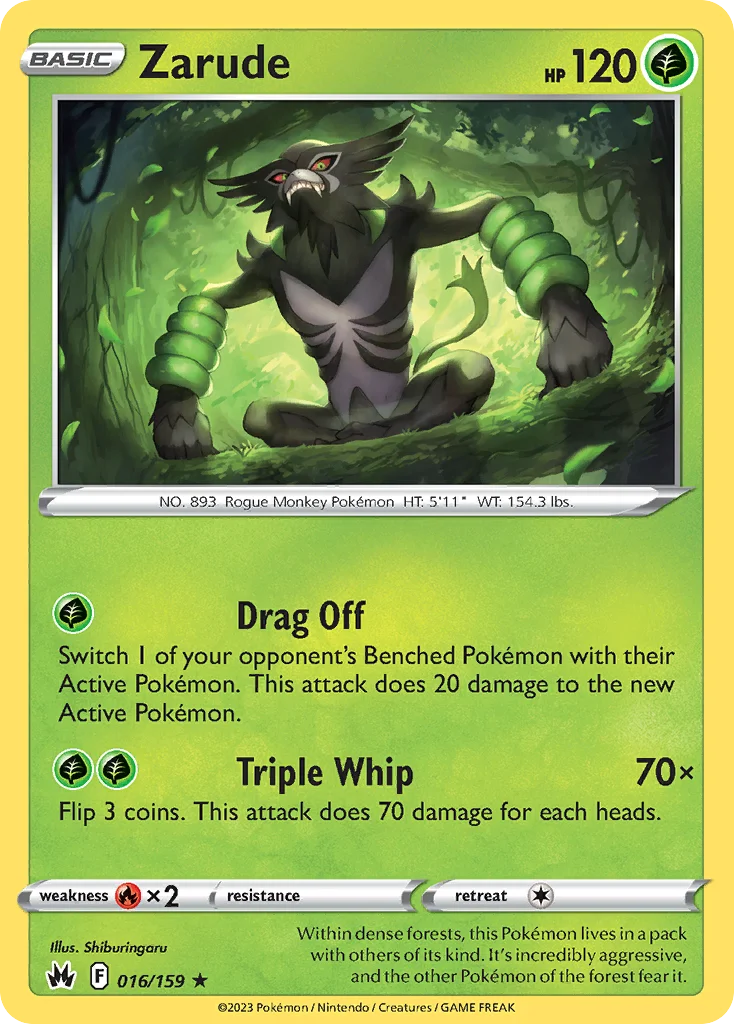 Zarude 016/159 Rare holo